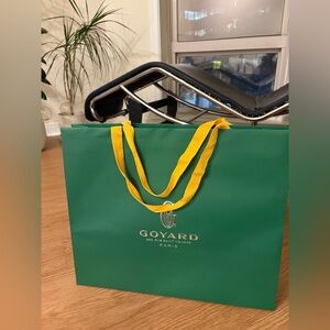 Goyard Green Shopping Bag